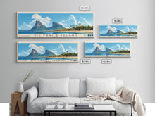 Load image into Gallery viewer, Big Fraile Island, Venezuela Panoramic Beach Print, Vacation Gift, Venezuela Wall Art, Framed Canvas Print, Framed Beach Painting