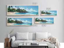 Carregar imagem no visualizador da galeria, Bintan Island, Indonesia Panoramic Beach Print, Vacation Gift, Indonesia Wall Art, Beach Painting, Beach Decor, Beach Painting