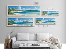 Load image into Gallery viewer, Blue Lagoon Island, Bahamas Panoramic Print, Vacation Gift, Bahamas Wall Art, Beach Painting, Beach Decor, Beach Or Lakehouse Art