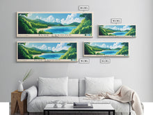 Load image into Gallery viewer, Blue Lagoon, Malasyia Panoramic Print, Vacation Gift, Malasyia Wall Art, Vacation Wall Art, Vacatation Memories, Beach Decor, Beach Or Lakehouse Art