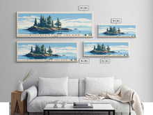 Load image into Gallery viewer, Bonaventure Island, Canada Panoramic Print, Vacation Gift, Canada Wall Art, Vacation Wall Art, Vacatation Memories, Beach Decor, Beach Or Lakehouse Art