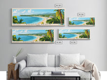 Load image into Gallery viewer, Boston Beach, Jamaica Panoramic Print, Vacation Gift, Jamaica Wall Art, Vacation Wall Art, Vacatation Memories, Beach Decor, Beach Or Lakehouse Art