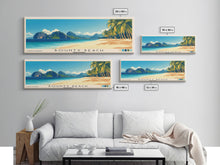 Load image into Gallery viewer, Bounty Beach, Philippines Panoramic Beach Print, Vacation Gift, Philippines Wall Art, Beach Painting, Beach Decor, Beach Painting