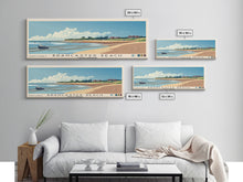 Load image into Gallery viewer, Brancaster Beach, United Kingdom Panoramic Beach Print, Vacation Gift, United Kingdom Wall Art, Framed Canvas Print, Framed Beach Painting