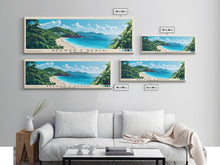 Load image into Gallery viewer, Brewer’s Beach, US Virgin islands Panoramic Print, Vacation Gift, US Virgin islands Wall Art, Beach Painting, Beach Decor, Beach Or Lakehouse Art