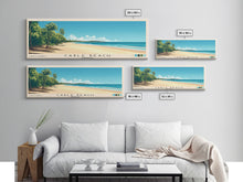 Carregar imagem no visualizador da galeria, Cable Beach, Australia Panoramic Beach Print, Vacation Gift, Australia Wall Art, Framed Canvas Print, Framed Beach Painting