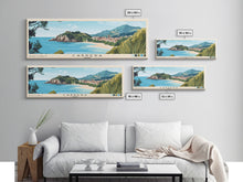 Carregar imagem no visualizador da galeria, Cabrera, Spain Panoramic Beach Print, Vacation Gift, Spain Wall Art, Beach Painting, Beach Decor, Beach Painting
