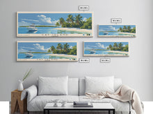 Cargar imagen en el visor de la galería, Cat Island, Bahamas Panoramic Beach Print, Vacation Gift, Bahamas Wall Art, Beach Painting, Beach Decor, Beach Painting