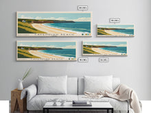 Cargar imagen en el visor de la galería, Cavendish Beach, Canada Panoramic Beach Print, Vacation Gift, Canada Wall Art, Framed Canvas Print, Framed Beach Painting