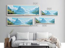 Cargar imagen en el visor de la galería, Cerro Azul, Peru Panoramic Print, Vacation Gift, Peru Wall Art, Beach Painting, Beach Decor, Large Wall Art, Wood Frame Art