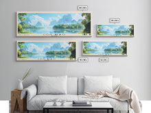 Cargar imagen en el visor de la galería, Côn Đảo, Vietnam Panoramic Beach Print, Vacation Gift, Vietnam Wall Art, Beach Painting, Beach Decor, Beach Painting