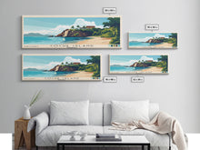 Load image into Gallery viewer, Coche Island, Venezuela Panoramic Print, Vacation Gift, Venezuela Wall Art, Beach Painting, Beach Decor, Beach Or Lakehouse Art