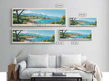 Cargar imagen en el visor de la galería, Corsica, France Panoramic Print, Vacation Gift, France Wall Art, Beach Painting, Beach Decor, Beach Or Lakehouse Art