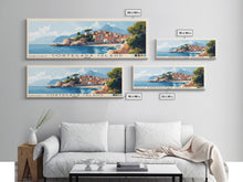Load image into Gallery viewer, Cortegada Island, Spain Panoramic Beach Print, Vacation Gift, Spain Wall Art, Beach Painting, Beach Decor, Beach Painting
