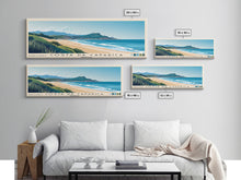 Load image into Gallery viewer, Costa da Caparica, Portugal Panoramic Print, Vacation Gift, Portugal Wall Art, Vacation Wall Art, Vacatation Memories, Beach Decor, Beach Or Lakehouse Art