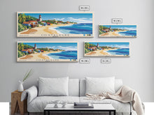 Cargar imagen en el visor de la galería, Costalegre, Mexico Panoramic Print, Vacation Gift, Mexico Wall Art, Beach Painting, Beach Decor, Beach Or Lakehouse Art
