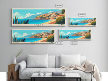 Load image into Gallery viewer, Crete, Greece Panoramic Print, Vacation Gift, Greece Wall Art, Vacation Wall Art, Vacatation Memories, Beach Decor, Beach Or Lakehouse Art