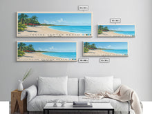 Load image into Gallery viewer, Cruise Center Beach, Turks and Caicos Panoramic Print, Vacation Gift, Turks and Caicos Wall Art, Beach Painting, Beach Decor, Beach Or Lakehouse Art
