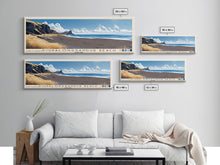 Load image into Gallery viewer, Djúpalónssandur Beach, Iceland Panoramic Print, Vacation Gift, Iceland Wall Art, Vacation Wall Art, Vacatation Memories, Beach Decor, Beach Or Lakehouse Art