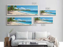 Load image into Gallery viewer, Dover Beach, Barbados Panoramic Print, Vacation Gift, Barbados Wall Art, Beach Painting, Beach Decor, Large Wall Art, Wood Frame Art