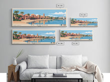 Load image into Gallery viewer, El Gouna, Egypt Panoramic Print, Vacation Gift, Egypt Wall Art, Vacation Wall Art, Vacatation Memories, Beach Decor, Beach Or Lakehouse Art