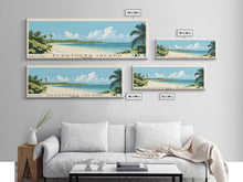 Load image into Gallery viewer, Eleuthera Island, Bahamas Panoramic Beach Print, Vacation Gift, Bahamas Wall Art, Beach Painting, Beach Decor, Beach Painting