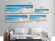 Load image into Gallery viewer, English Point Beach, Turks and Caicos Panoramic Beach Print, Vacation Gift, Turks and Caicos Wall Art, Framed Canvas Print, Framed Beach Painting
