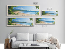 Carregar imagem no visualizador da galeria, Flamingo Beach, Costa Rica Panoramic Beach Print, Vacation Gift, Costa Rica Wall Art, Framed Canvas Print, Framed Beach Painting