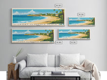 Carregar imagem no visualizador da galeria, Fort Clarence Beach, Jamaica Panoramic Print, Vacation Gift, Jamaica Wall Art, Beach Painting, Beach Decor, Large Wall Art, Wood Frame Art