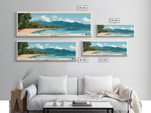 Carregar imagem no visualizador da galeria, Gili Asahan, Indonesia Panoramic Print, Vacation Gift, Indonesia Wall Art, Vacation Wall Art, Vacatation Memories, Beach Decor, Beach Or Lakehouse Art
