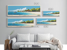 Carregar imagem no visualizador da galeria, Gili Meno, Indonesia Panoramic Beach Print, Vacation Gift, Indonesia Wall Art, Beach Painting, Beach Decor, Beach Painting