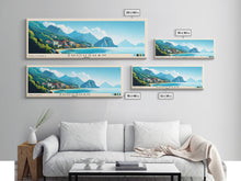 Load image into Gallery viewer, Zhoushan, China Panoramic Beach Print, Vacation Gift, China Wall Art, Beach Painting, Beach Decor, Beach Painting