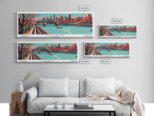 Cargar imagen en el visor de la galería, Chicago Illinois Panoramic Travel Poster Canvas Print
