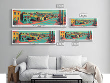 Load image into Gallery viewer, El Paso Texas Panoramic Travel Poster Canvas Print
