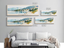 Carregar imagem no visualizador da galeria, Acharnes Greece Travel Print Wall Art, Panoramic City Art, Travel Art, Wall Decor, Vacation Gift, Framed Canvas Print Or Metal Art