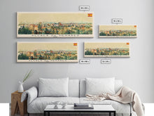 Carregar imagem no visualizador da galeria, Alcalá Spain Travel Art, City Art, Framed Canvas Print or Metal Wall Art, Europe Travel Poster, Panoramic Wall Art, Extra Wide Wall Art