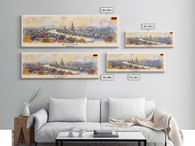 Load image into Gallery viewer, Bonn Germany Travel Print Wall Art, Panoramic City Art, Travel Art, Wall Decor, Vacation Gift, Framed Canvas Print Or Metal Art