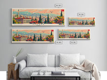 Load image into Gallery viewer, Ankara Turkey Travel Print Wall Art, Panoramic City Art, Travel Art, Wall Decor, Vacation Gift, Framed Canvas Print Or Metal Art