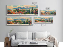 Load image into Gallery viewer, Athens Greece Travel Art, City Art, Framed Canvas Print or Metal Wall Art, Europe Travel Poster, Panoramic Wall Art, Extra Wide Wall Art