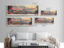 Load image into Gallery viewer, Dortmund Germany Wall Art, Panoramic Travel Poster, Panoramic Framed Canvas Print, City Wall Art, Wall Hanging Home Decor, Travel Art
