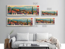 Load image into Gallery viewer, Elaz Turkey Wall Art, Panoramic Travel Poster, Panoramic Framed Canvas Print, City Wall Art, Wall Hanging Home Decor, Travel Art
