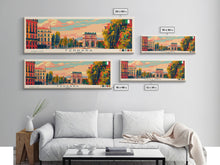 Carregar imagem no visualizador da galeria, Ferrara Italy Travel Art, City Art, Framed Canvas Print or Metal Wall Art, Europe Travel Poster, Panoramic Wall Art, Extra Wide Wall Art