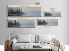 Carregar imagem no visualizador da galeria, Aylmer Lake Panoramic Framed Canvas Print, Lake House Decor, Rustic Art, Travel Poster, Scenic View, Home Decoration