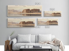 Carregar imagem no visualizador da galeria, Abu Simbel Temples Egypt Travel Poster Print, Framed Canvas Print, Egypt Travel Art, Wood Framed Art, Wall Hanging, Home Decor