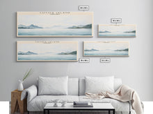 Cargar imagen en el visor de la galería, Cocos Island COUNTRY | Framed Travel Poster Canvas Print | Trendy Wall Art | Watercolor Painting | Living Room Art | Unique Art