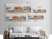 Carregar imagem no visualizador da galeria, Fly Geyser Travel Poster Print, Framed Canvas Print, COUNTRY Travel Art, Wood Framed Art, Wall Hanging, Home Decor