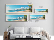 Load image into Gallery viewer, Aracaju, Brazil Panoramic Travel Poster Canvas Print, Aracaju, Brazil Painting, Brazil Art, Aracaju Travel Art, Guest Room Painting