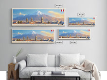 Load image into Gallery viewer, Arequipa, Peru Travel Poster Panoramic Canvas Print, Arequipa, Peru Painting, Peru Art, Arequipa Travel Art, Guest Room Painting