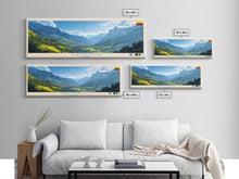 Cargar imagen en el visor de la galería, Armenia, Colombia Panoramic Travel Poster Canvas Print, Armenia, Colombia Painting, Colombia Art, Armenia Panoramic Travel Art, Travel Painting