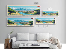 Load image into Gallery viewer, Athi River, Kenya Panoramic Travel Poster Canvas Print, Athi River, Kenya Painting, Kenya Art, Athi River Panoramic Travel Art, Travel Painting